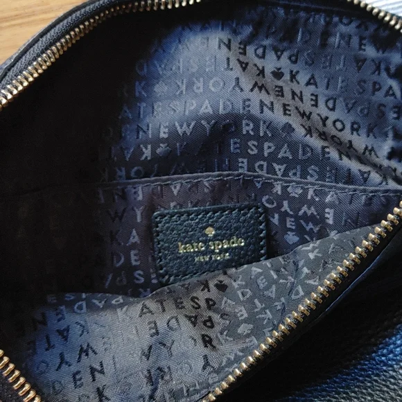 kate spade Black Pebbled Leather Crossbody Hobo with Tassel - Picture 4 of 6